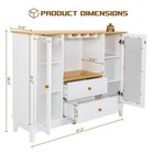 Sideboard Buffet Storage Cabinet Kitchen Dining Room Cupboard Table Wine Cabinet