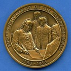 Treaty Of Paris 200th Anniversary Medallic Art Company 3  Bronze Maco Medal 