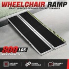 8ft Aluminum Folding Wheelchair Scooter Mobility Ramp Portable Non-slip 800 Lbs
