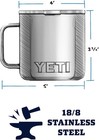 Yeti Rambler 14oz Dishwasher Safe Mug W  Magslider Lid In Harvest Red Brand New 