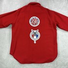 Vintage Woolrich Boys Scouts Of America Jac-shirt Mens Xl Red Order Of The Arrow