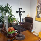 Errzom Tiffany Table Lamp Base Replacement  Vintage 3-light Cast Iron Desk Li   