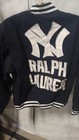 Polo Ralph Lauren New York Yankees Varsity Jacket Navy Blue Ny Logo