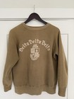 Vintage 50s Delta Delta Delta Flocked Crewneck Boston University Sweatshirt