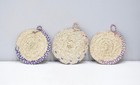 Basket African Ethiopian Eritrea Plate Baseket Set Of 3 9 X 8 5