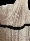 Nwot Alfred Angelo Lace Overlay One Shoulder Ivory Wedding Dress Size 22 W