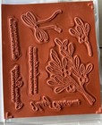 Stampin Up Retired Stamp Set Mistletoe Magic   Mistletoe Dies Christmas