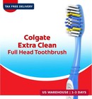 Colgate Extra Clean Soft Toothbrushes For Adults  6-pack Value Bundle  Manual To