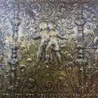 Lg Vtg antique Ornate Embossed Silver Metal Tin Repousse Jewelry Art Nouveau Box