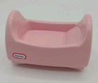 Little Tikes Dollhouse Pink Cradle Bed   Stroller Buggy Lot Vintage