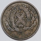 1837 Canada Un Sou - City Bank - Half Penny Bank Token
