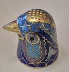 Vintage Chinese Cloisonne Enamel Figural Bird Head Thimble Made In Beijing 