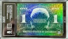 Cardsmiths Series 4        black Eagle    1899  1 Silver Certificate Tag 8  007 Serial