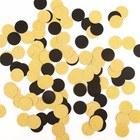 Mowo Glitter Confetti Circles Wedding Party Decor And Gold black Dots 200pc 
