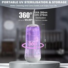 Electric Uv Baby Bottle Cleaner Kit With Silicone Accessories Portable Gray New