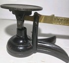 Antique 1877 Fairbanks Crows Foot Seed Testing Scale Brass Cast Iron Grain 16oz