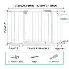 29 5-44 1  Wide Baby Gate For Stairs  Dog Gate Indoor For Doorways  No Drilling 