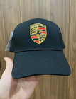 Porsche Crest Black Baseball Cap Adjustable Motorsport Racing Hat Unisex Nwt