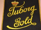 Vintage Bar Tuborg Gold Beer Large Cloth Patch