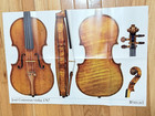 Original Strad Poster Violin 1767 Jose Contreras Folded 24 5x16 5 Classical