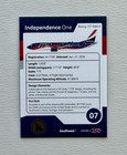     southwest Trading Card  7 Independence One Boeing 737 Max 8 W  Holder