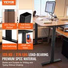 Electric Standing Desk Frame Dual Motor Adjustable Height 26 - 50 8  Black