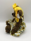 Ty Attic Treasures Susannah Bear Sunflower Dress Yellow Bonnet Plush Hang Tag