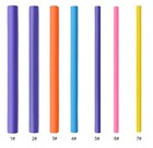 42 Pack Salon Heatless Flexible Hair Rollers Curlers 7  Soft Foam Flexi Twist   