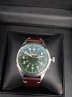 Alpina Pilot Heritage Startimer 44mm Steel Green Dial Watch Al-525x4sh6