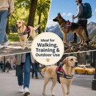 Reflective Service Dog Vest Harness  Woven Nylon With Adjustable Straps Xs-xxl