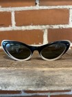 Vintage B   L Ray-ban Usa Sunglasses 1950 s Cat Eye Polyanna Dark Brown Original
