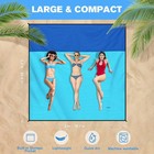 Beach Blanket Waterproof Sandproof Large Beach Mat 79  X 87  Portable Blanke