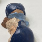 Vintage Large Artist Hand Painted Ceramic Garden Gnome Fairy Elf Forest Dwarfish