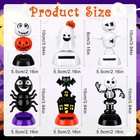 6pack Halloween Solar Powered Dancing Toys Skull Pumpkin Zombie Elf Witch Car   