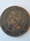 1855-bb France 5 Centimes Bronze Coin - Free Shipping