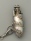 Tiffany Daisy Sterling Vinaigrette And Perfume Bottle   Chatelaine