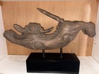 Hand Carved Oriental Wooden Sculpture