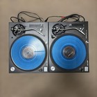 Technics Sl-1200mk5 Pair Black Direct Drive Dj Turntables Tested Working