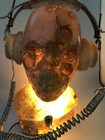 Original Art Sculpture Translucent Cyborg Head Figure Lamp - Unique