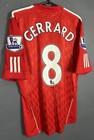 Men Fc Liverpool 2010 2011 Steven Gerrard  8 Soccer Football Shirt Jersey Size S