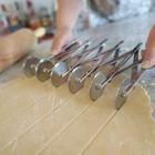 Ateco 12 Wheel Stainless Steel Pastry Cutter For Quick Uniform Cuts