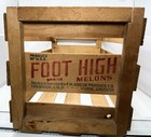 Vintage Foot High Melons Sexy Girlie Fruit Crate Man Cave Farm House Advertising