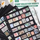 20 Sheets Stamp Pages Collector Stamp Collecting Album Binder Standard 9 Hole Bi