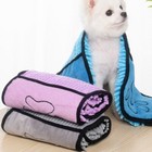 Microfiber Chenille Dog Towel With Hand Pockets Multicolor Optional Towel