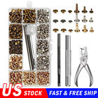 300pcs set Diy Leather Rivets Kit Double Cap Tubular Metal Studs Repair Tool Us