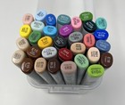 Copic Sketch Marker Multicolor Dual-tipped Illustration Pens Japan - Set Of 34