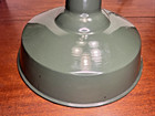 Vtg 16  Gooseneck Light Shade Green Porcelain Enamel Industrial Barn Gas Station