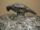 Antique Hanau   Continental Silver Tureen   Urn With Parrot Finial To The Lid