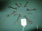 Vintage Antique Old Skeleton Keys  Lot