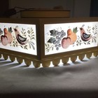 Vintage Mcmceiling Light Fixture Bright Yellow Scalloped Edges 16 1 6    Nice